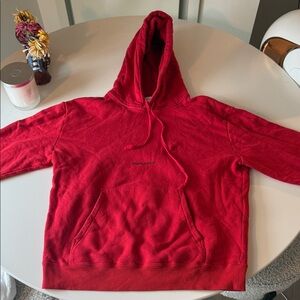 Saint Laurent Vibrant Red Hoodie